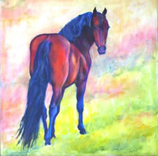 morgan champion horse painting